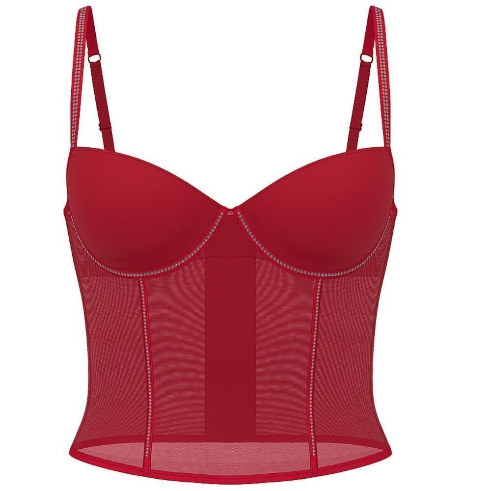 Victoria’s Secret/PINK Wink™ Lightly Lined Balconette Corset Top in the Size XL
